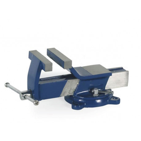 Steel bench vice 125mm with swivel base velleman - 1