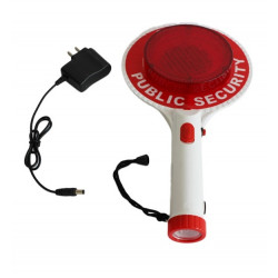 Zwei-Wege-Handheld wiederaufladbare LED Verkehrszeichen Stop Light Lampe Auto Anzeige Warnschild Baton Taschenlampe Auto-Styling