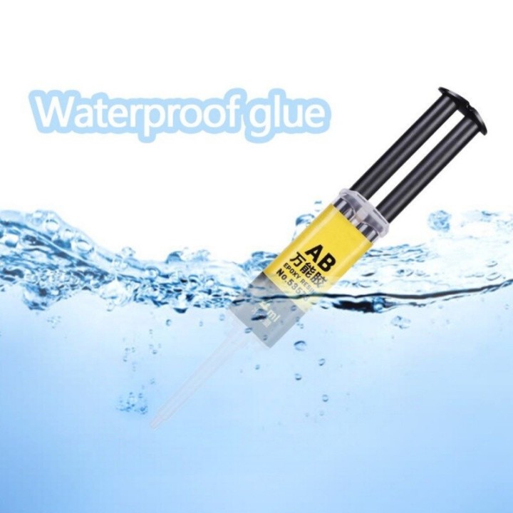 Colle forte universelle ab résine époxy liquide 4ml 2 min pour verre Céramique Plastique bois metal