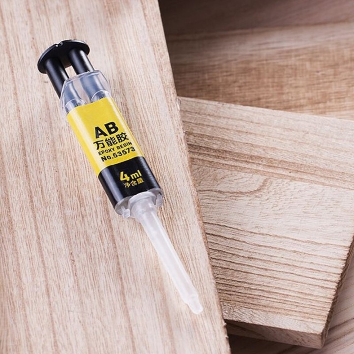 Colle forte universelle ab résine époxy liquide 4ml 2 min pour verre Céramique Plastique bois metal