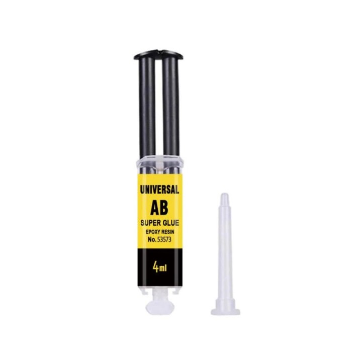 Colle forte universelle ab résine époxy liquide 4ml 2 min pour verre Céramique Plastique bois metal