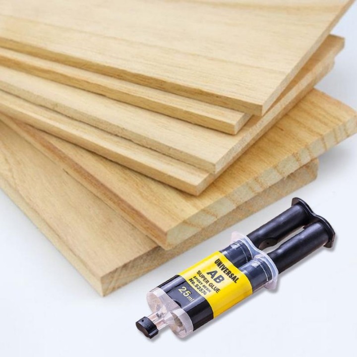 Universeller starker Kleber ab flüssigem Epoxidharz 25ml 2 min für Glas Keramik Kunststoff Holz Metall