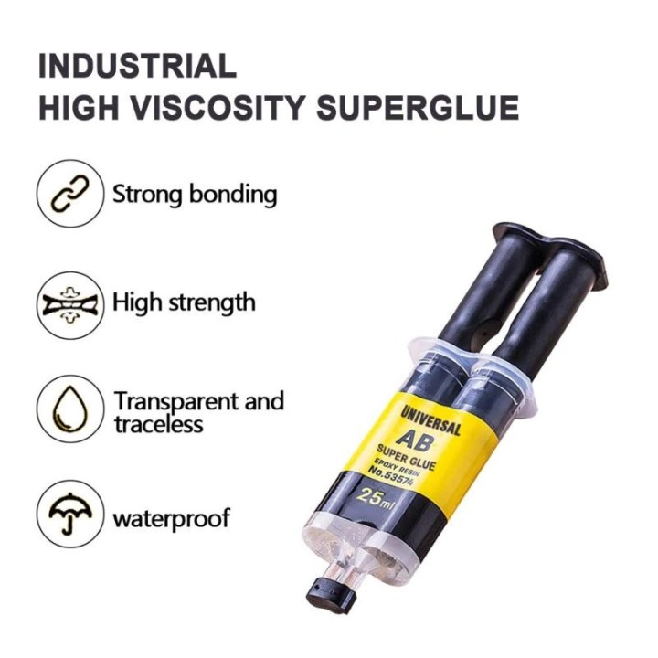 Universal strong glue ab liquid epoxy resin 25ml 2 min for glass Ceramic Plastic wood metal