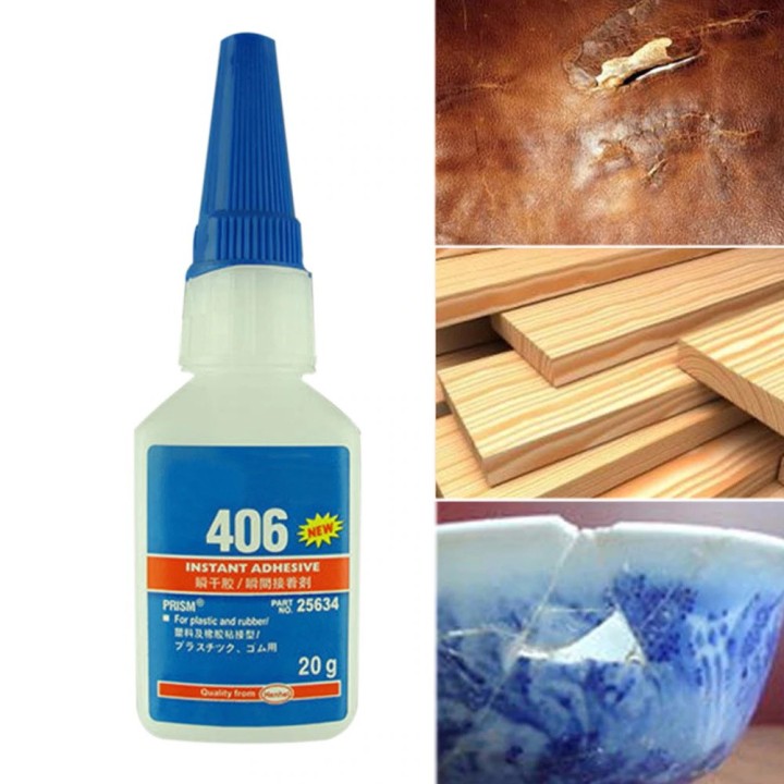 Colle instantanée 20gr cyanoacrylate pour plastique et caoutchouc Loctite bois papier cuir ou tissu
