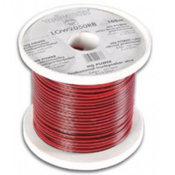 Cable altavoz rojo negro 2 x 0.50mm² 100m para sonorizacion publico velleman - 2
