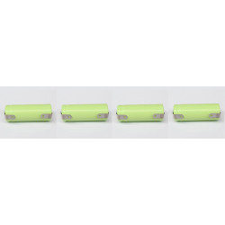 4 x 1.2V 2/3AAA rechargeable battery 400mah 2/3 AAA ni-mh nimh cell with tab pins for electric shaver razor cordless eclats anti