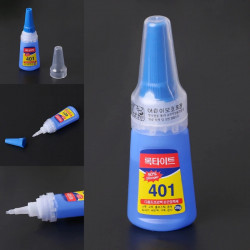Colle instantanée 401 20gr cyanoacrylate transparente pour plastique pvc cuir bois ceramique