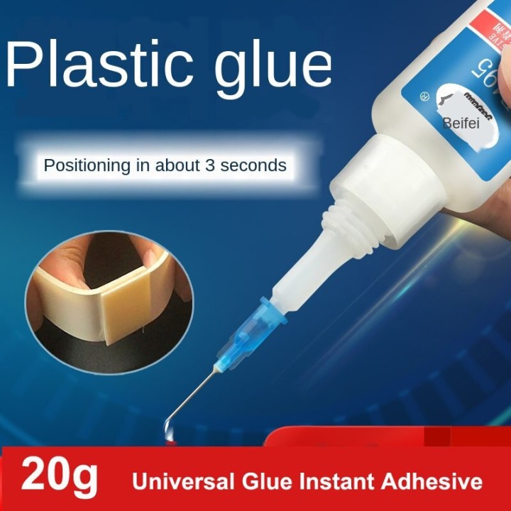 Pegamento instantáneo 20gr cianoacrilato para fibra piedra metal cerámica madera papel cuero vidrio