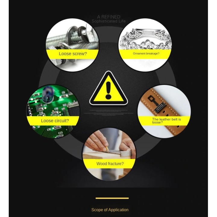 Pegamento instantáneo 20gr cianoacrilato para fibra piedra metal cerámica madera papel cuero vidrio