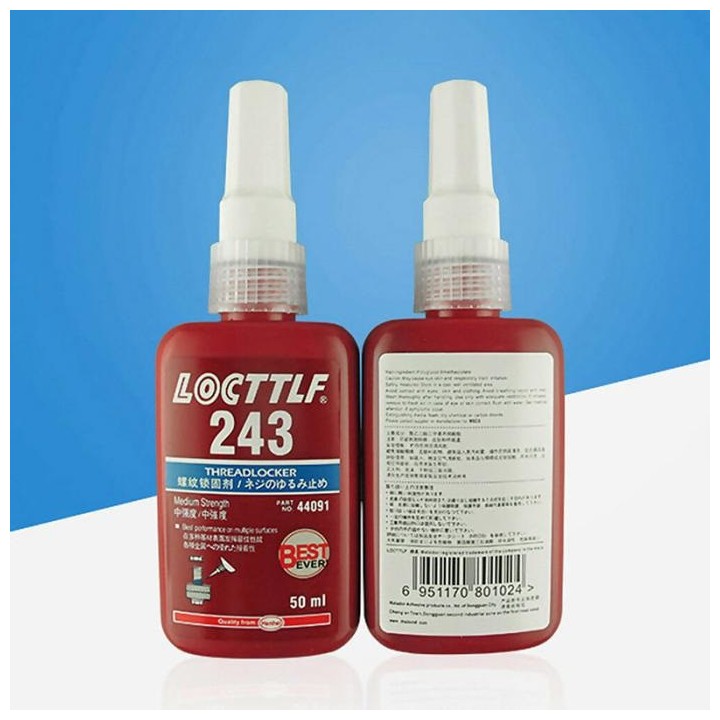 colle adhésive 243 50ml écrou de vis de verrouillage de filetage anaérobie à durcissement rapide