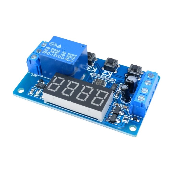 Multifunzione auto -lock relay cycle timer modulo plc home automation delay 12v