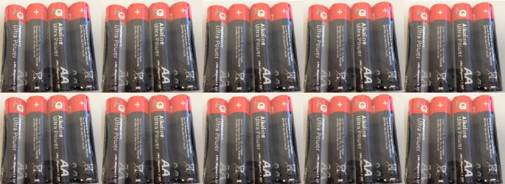 10 paquete de 4 pilas r6p 1.5v (40 pilas) paquetes pilas aa am3 lr6 15a e91mn1500 815 4006 alcalinas maxell - 1