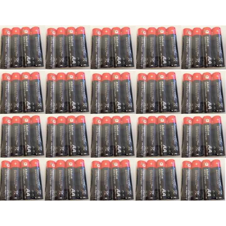 20 pack 4 pilas alcalino r6p 1.5v (80 piles) packs pilas aa am3 lr6 15a e91mn1500 815 4006 alcalinos jr international - 1
