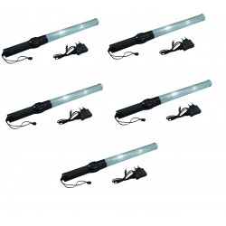 5 Baton rechargeable torch light white traffic signaling plane car road policing eclats antivols - 4