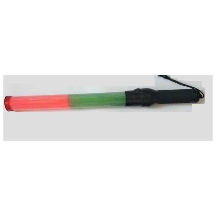 baton lumineux signalisation led rouge vert police route circulation voiture automobile