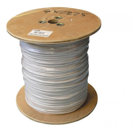 Flexibles kabel 4x0.22 weiß ø4mm 1m fur alarmanlage - Eclats Antivols