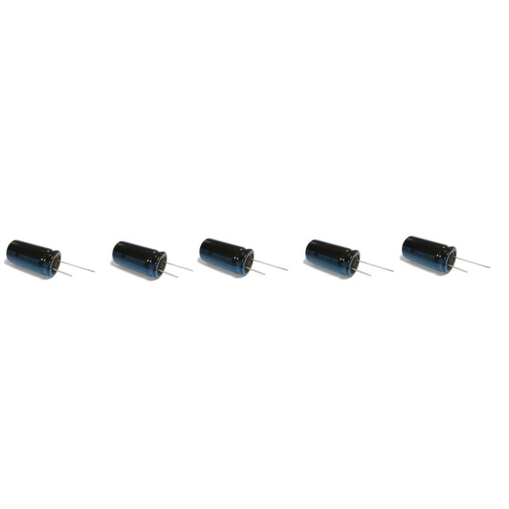 5 Condensatore chimico radiale 47 uf mf 160V Jamicon 5.08 cdr1j160v47mf5 jr  international - 2