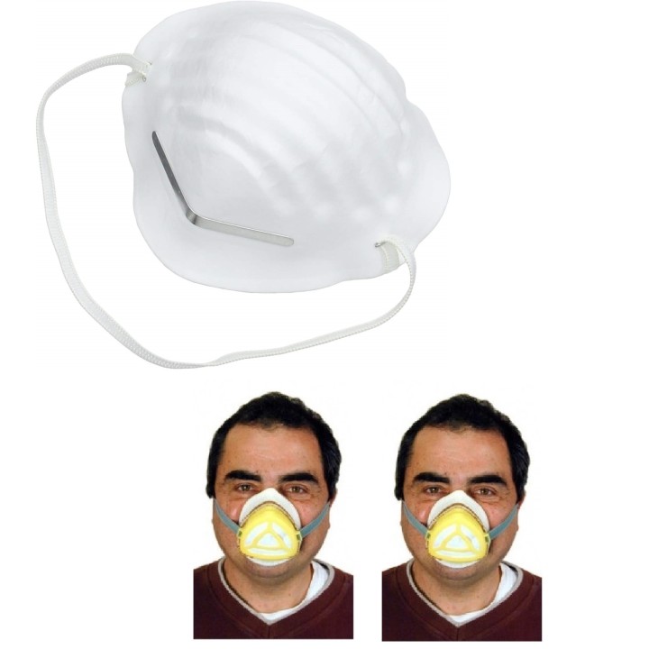 50 masques protection respiratoire anti poussiere silverline pandemie epidemie securite hygiene