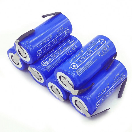6 Batería de litio 3.2v 7000mah Lii-70A 32700 7a LiFePO4 35A descarga  continua máxima 55A
