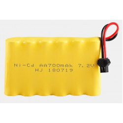 7.2v 700mah NiCD Rechargeable Battery For Rc toy Car Tanks Trains Robot Boat Gun Ni-CD AA