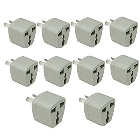 10 Travel adapter electric adapter 16 american male + female to female euro adapter jr international - 1