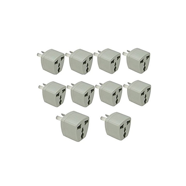 10 Adaptador electrico 6a macho americano a hembra euro universal adaptadores conectores adaptadores adaptador convertidor jr in