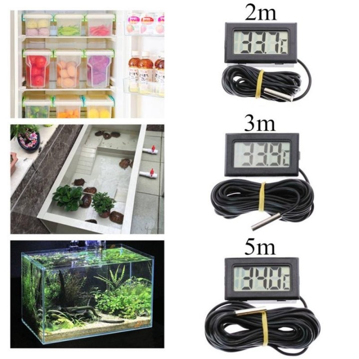 Digital thermometer probe 2m fridge built pmtemp1 50 ° c 70 ° c freezer refrigerator temperature jr international - 6