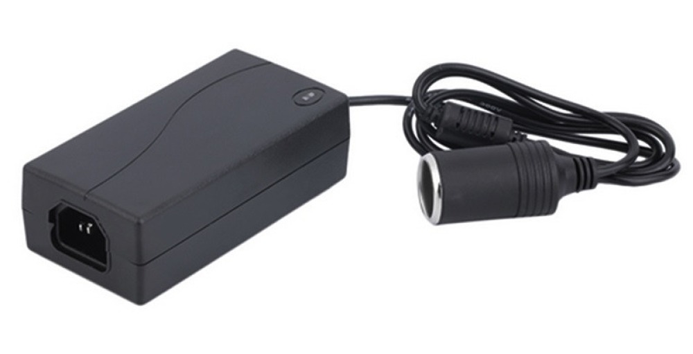 Adaptador de la energía del coche de la CA 110v-220v al cigarrillo de la CC 12v 5a 60w jr international - 2