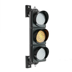 Semáforo para interior y exterior IP65 3 x 100mm 12-24V con LEDs naranja-verde y rojo