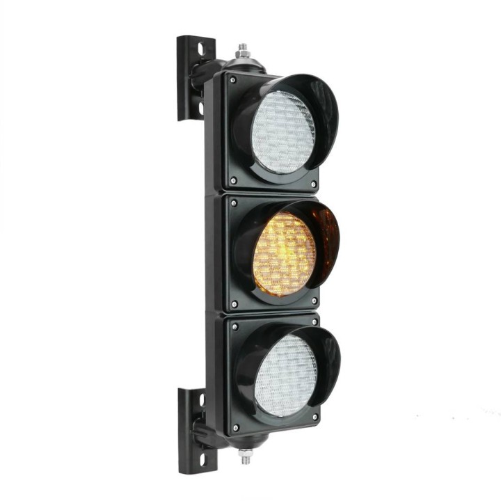 Feu de circulation extérieur IP65 3 x 100mm 12v 24v LED vert orange rouge SM012 semaphore lumineux