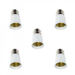 5 b22 a e27 adaptador convertidor lámpara casquillo de la lámpara led 12v 24v 48v 220v toma de adaptación 5 star lighting ltd - 
