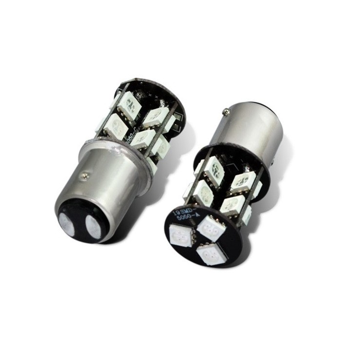 2 X D009 Auto weiß 19 smd 5050 1156 1141 BA15S Trun-Signal-Licht Externe Birne Rücklicht DC 12V jr international - 1