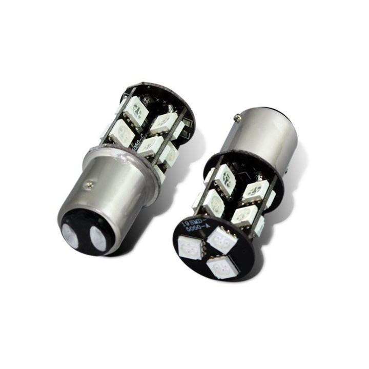 2 X coche D009 blanco 19 SMD 5050 LED 1156 1141 ba15s señal Trun Luz externa dc lámpara de cola del bulbo 12V jr international -