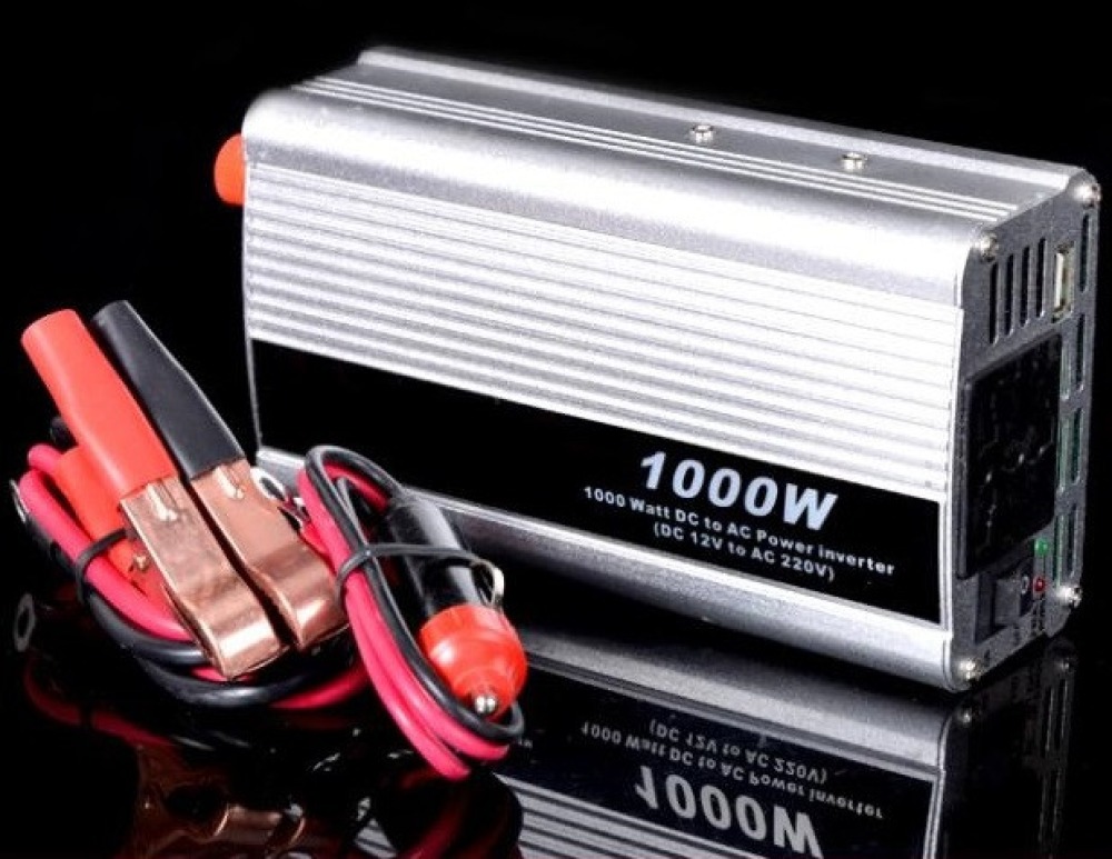 1000w car 12v dc 220v ac power inverter usb hq - 1