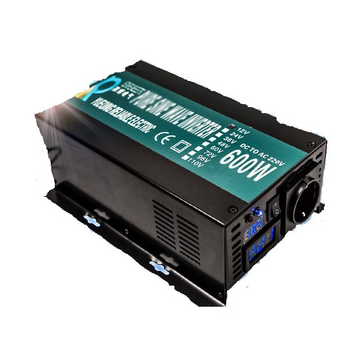 Digitalanzeige LED-Off Grid-Solarinverter 600W 12VVDC bis 220VAC Energie Solarenergie Solarenergie versorgen jr international - 