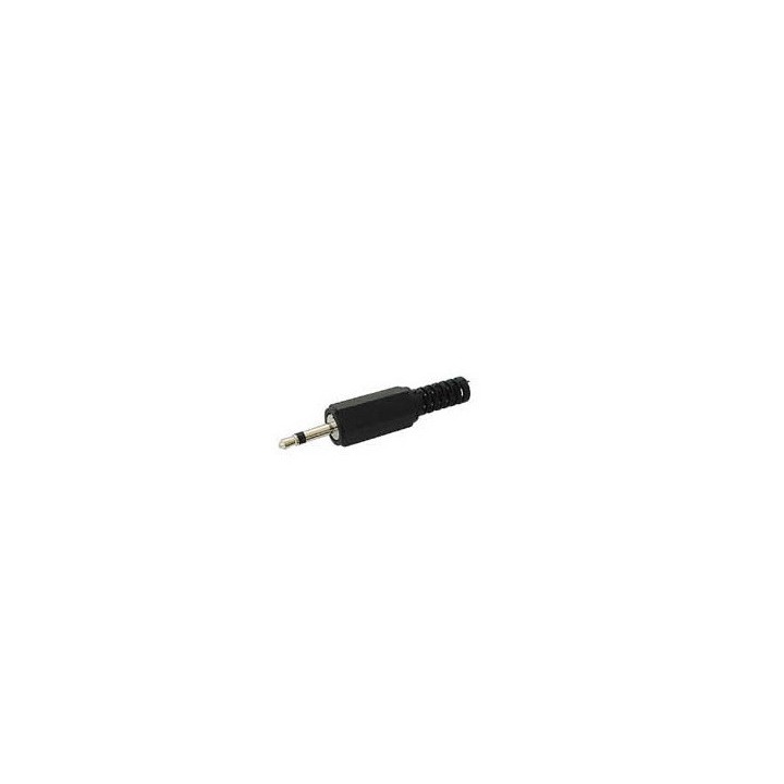 2.5mm mono klinke male schwarzem kunststoff ca001 kabel: ø 4mm velleman - 1
