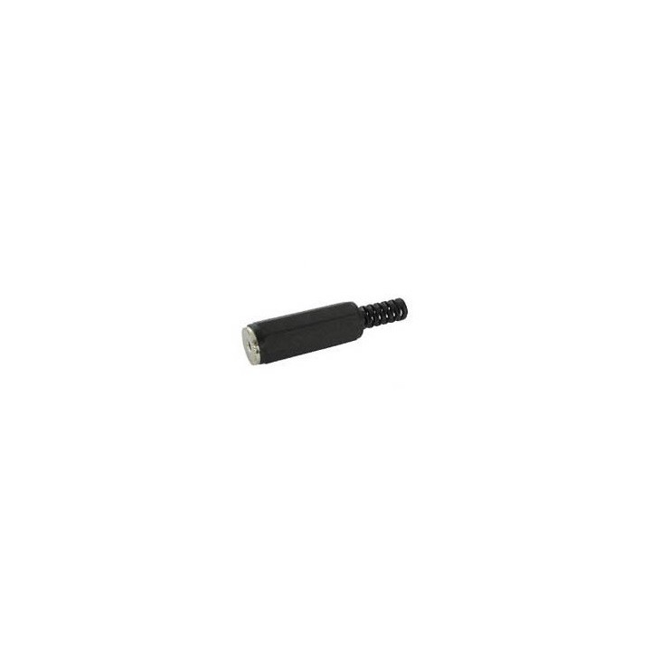 Jack mono da 2,5 mm femmina nera in plastica del cavo ca007: ø 4mm velleman - 1