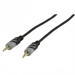 Conexión del cable hqca a010/10 3.5 cable estéreo de audio analógico jack macho 10m masculina hq - 1