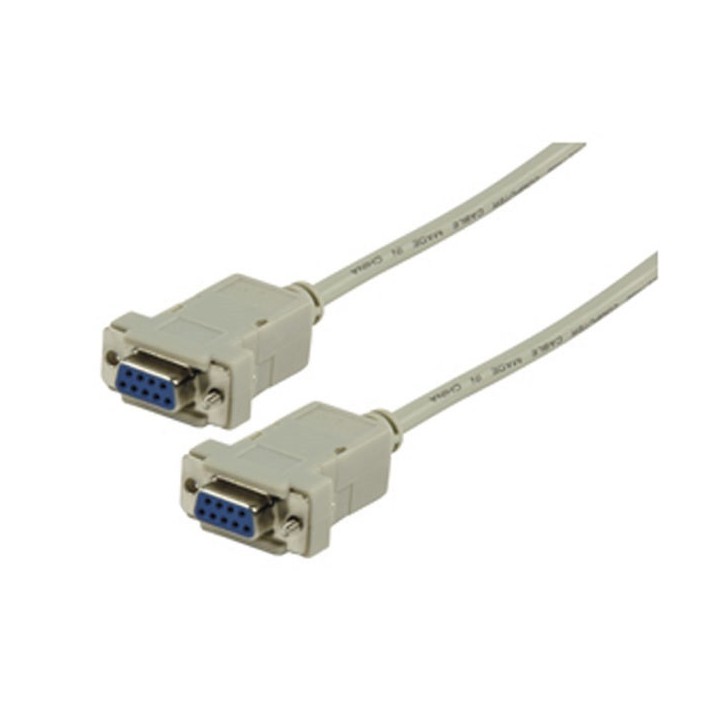 Cable serial db9 female to db9 female cable 3m konig 124 konig - 1