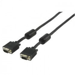 Armored cable vga s-vga male double shielded video monitor multimedia 15m cable-177-15 konig - 1