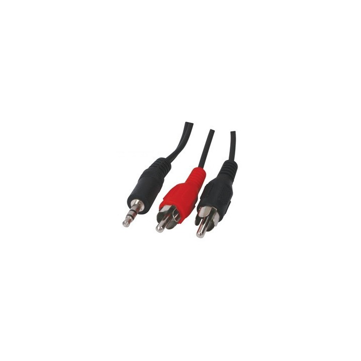 Cable de audio macho estéreo de 3,5 mm a 2 rca cable de 15m konig cable-458/15 valueline - 4