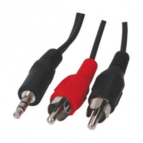 20m de video cable de audio jack de 3,5 mm estéreo macho a 2 rca macho cable  konig cable-458/20