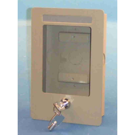 Box di incorporare con serratura a chiave per il platino citofono citofono strada porter jr international - 1