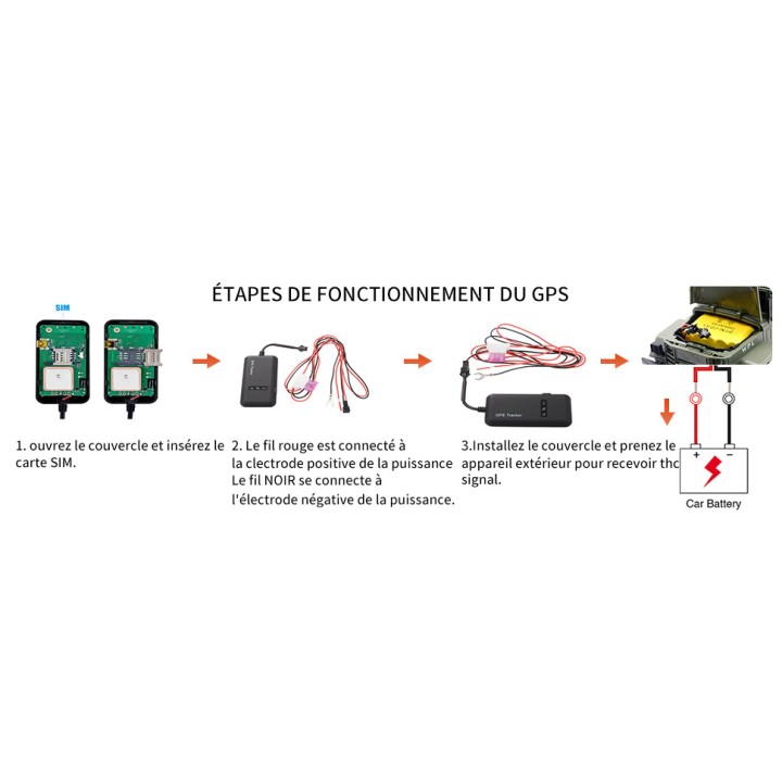 Satelliten-GPS-Ortungsgerät Gt02A Elektroauto-Tracker Motorradauto-Positionierungsverfolgung