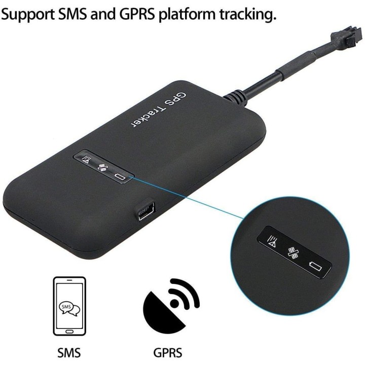 Localizador GPS satélite Gt02A Rastreador coche eléctrico Dispositivo antirrobo de seguimiento de posicionamiento