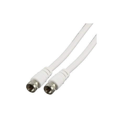 Antenna cable male female cable 5m white cable-law 527/5 75-ohm analog audio signal video konig - 1