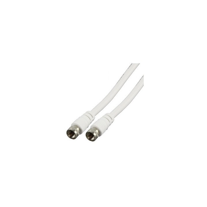 Antennenkabel männlich weiblich 5m weißes kabel-gesetz 527/5 75-ohm-analoge audiosignal video konig - 1