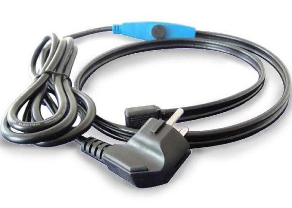 Antifreeze electric heating cable cord 1m shpt-1m pipe frost protection with water hose thermostat jr international - 1