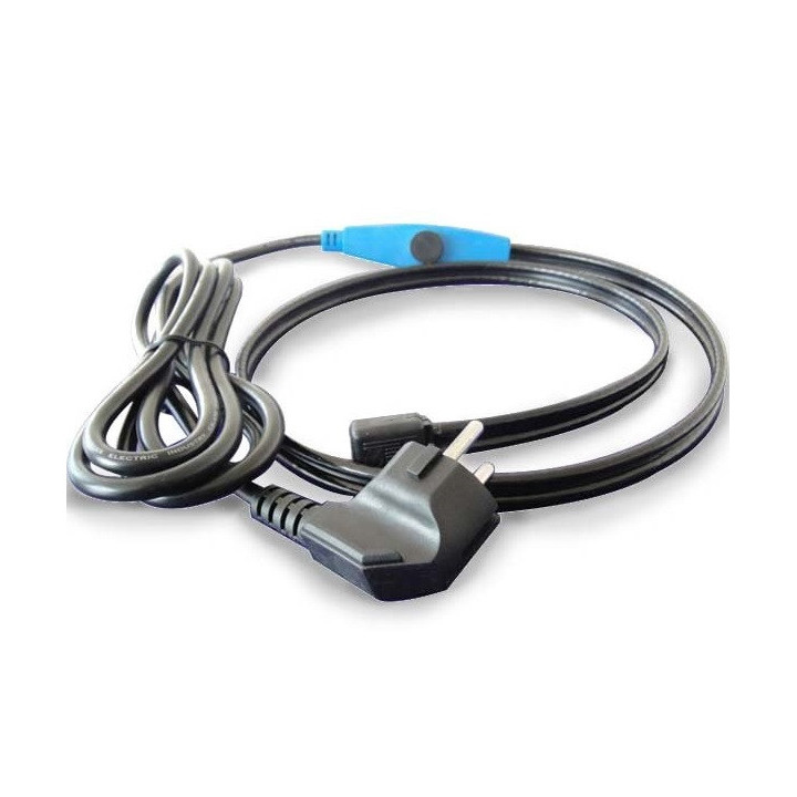 Antifreeze electric heating cable cord 2m shpt-2m pipe frost protection with water hose thermostat jr international - 8