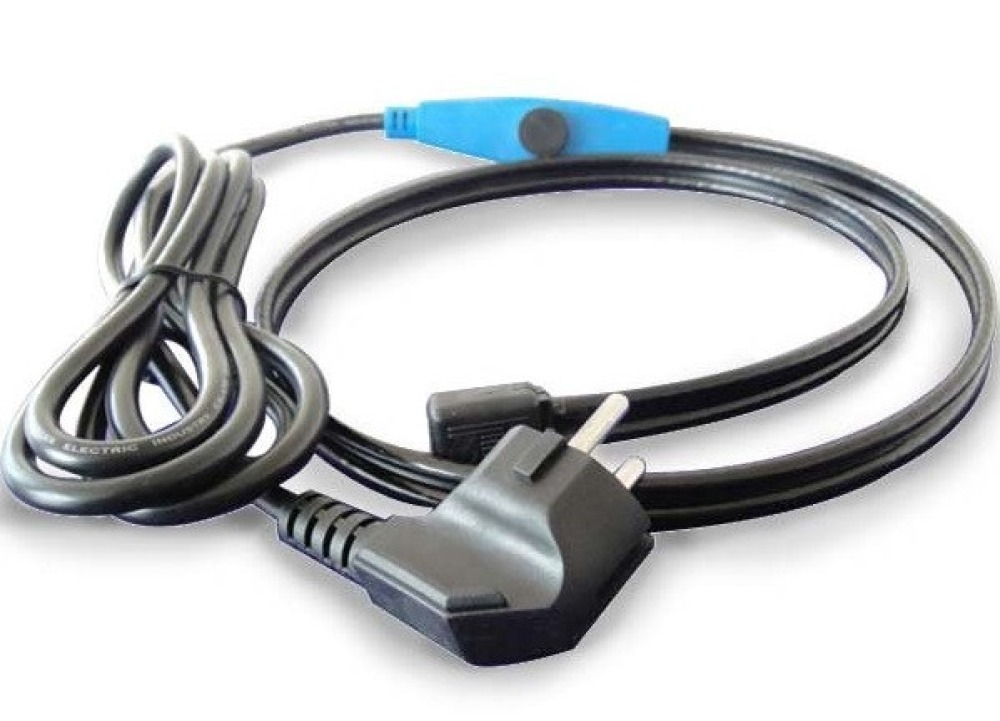 Antigelo riscaldamento elettrico cavo di tubo cavo di 2 m shpt-2m con termostato tubo dell'acqua jr international - 1